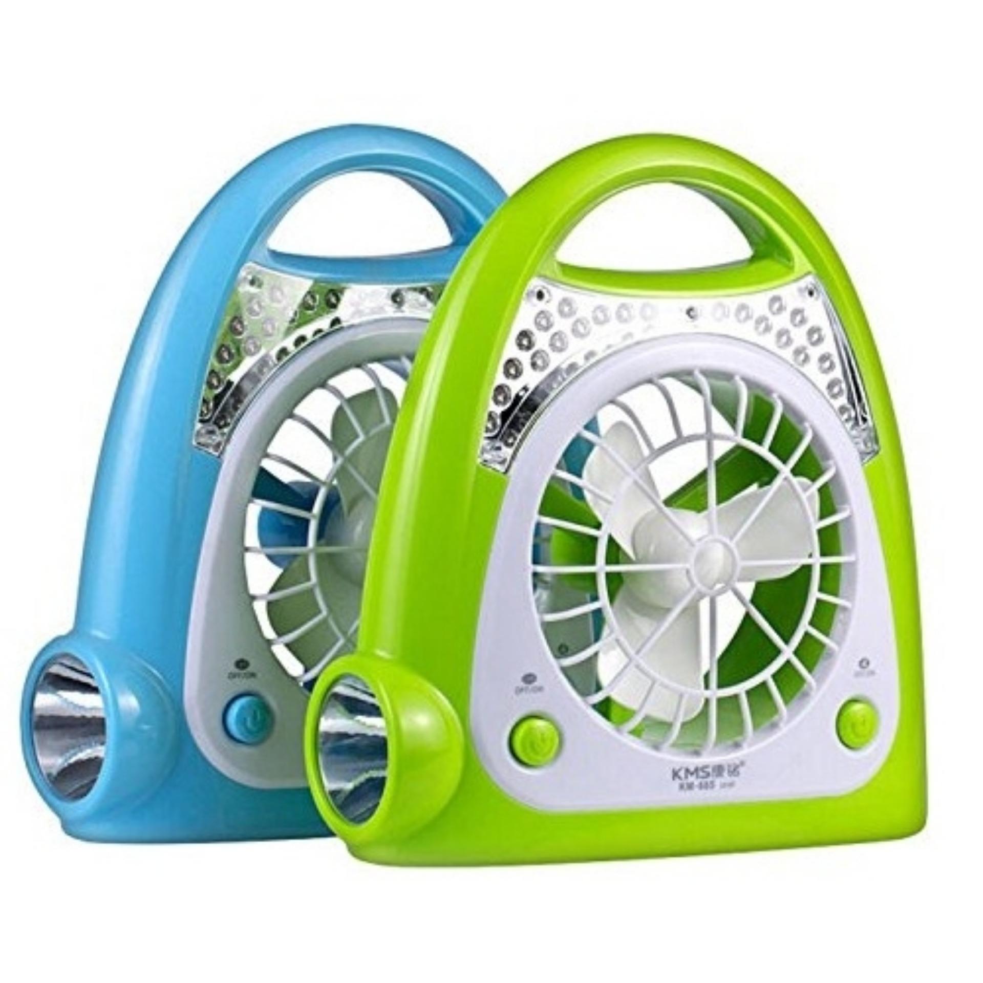 Quạt sạc tích hợp đèn led km-685