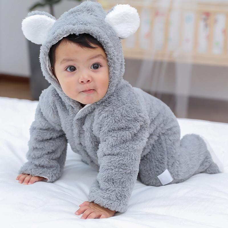 Body lông thú siêu đáng yêu hàng cao cấp xuất Nhật Sleepsuit- Jumpsuit - Body cho bé mặc mùa đông