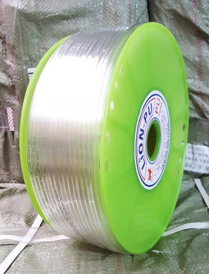 DÂY HƠI PU KHÍ NÉN LION TRẮNG ỐNG 6.5X10LY- 100 MÉT
