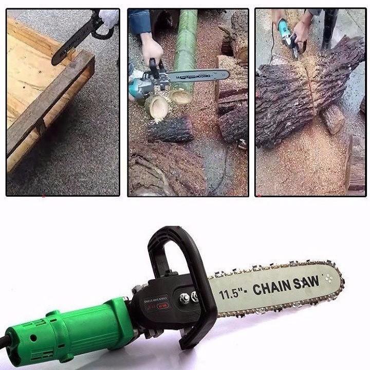 Bộ chuyển đổi máy mài góc thành máy cưa xích câm tay
