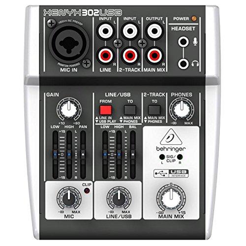 Mixer 3 cổng behringer xenyx 302usb