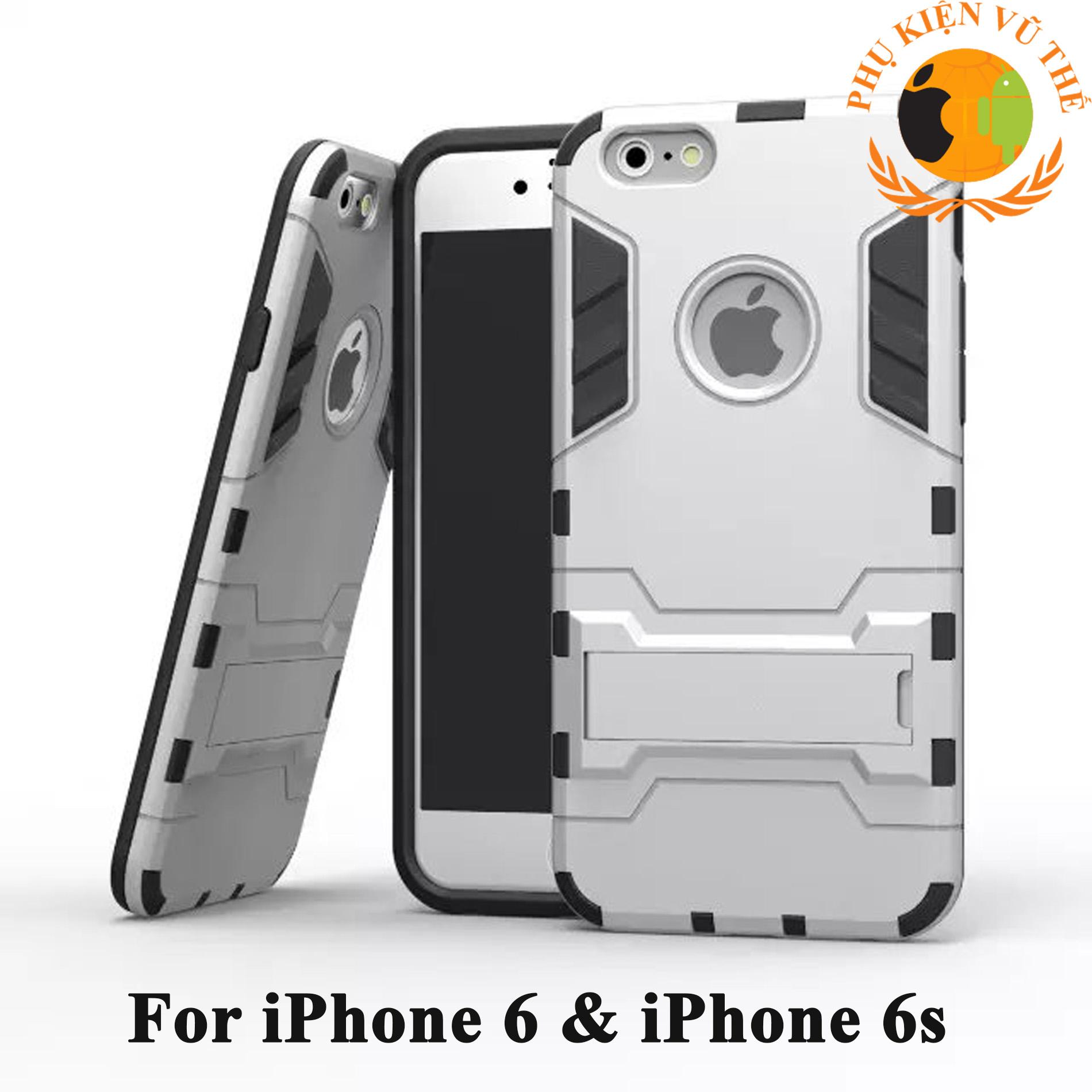 Ốp Lưng Chống Sốc Iron Man Cho iPhone 6 và iPhone 6s Có Dựng Lưng