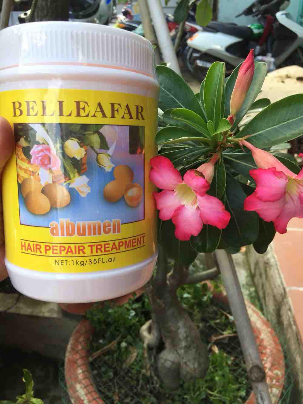 Hấp dầu Trứng Gà Belleafar 1000 ml nuôi dưỡng tóc