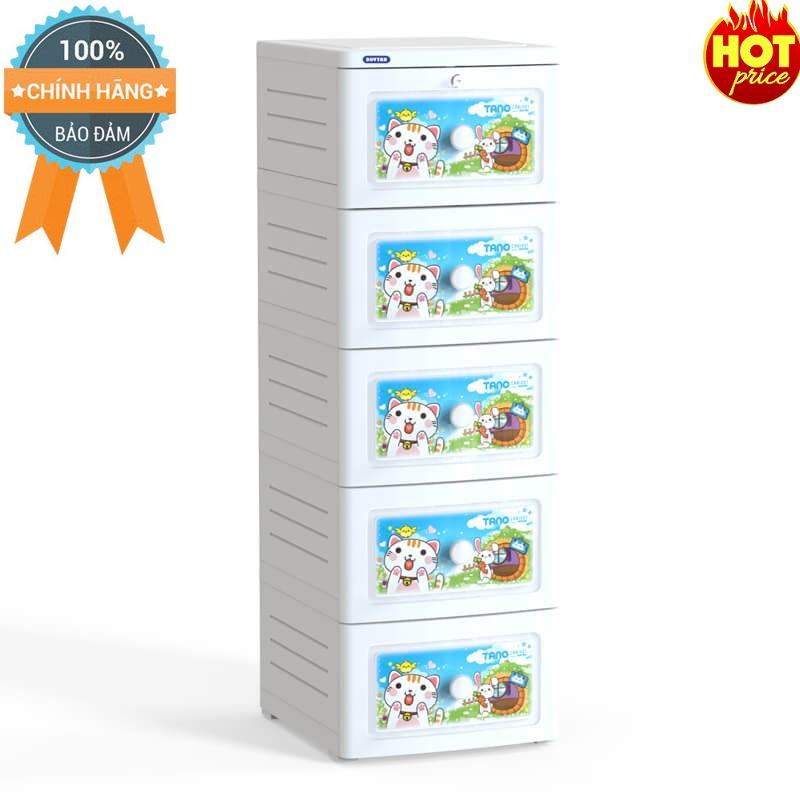 [HCM]Tủ nhựa Duy Tân TANO 5 tầng (TRẮNG)-NEW