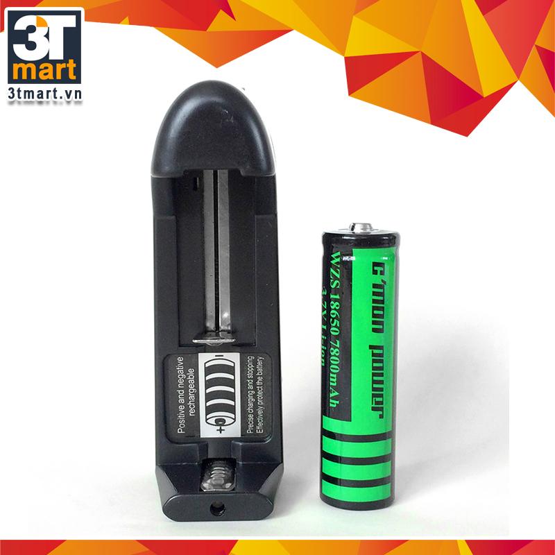 Bộ sạc và pin sạc li-ion 18650 cmon power 7800mah 3.7v