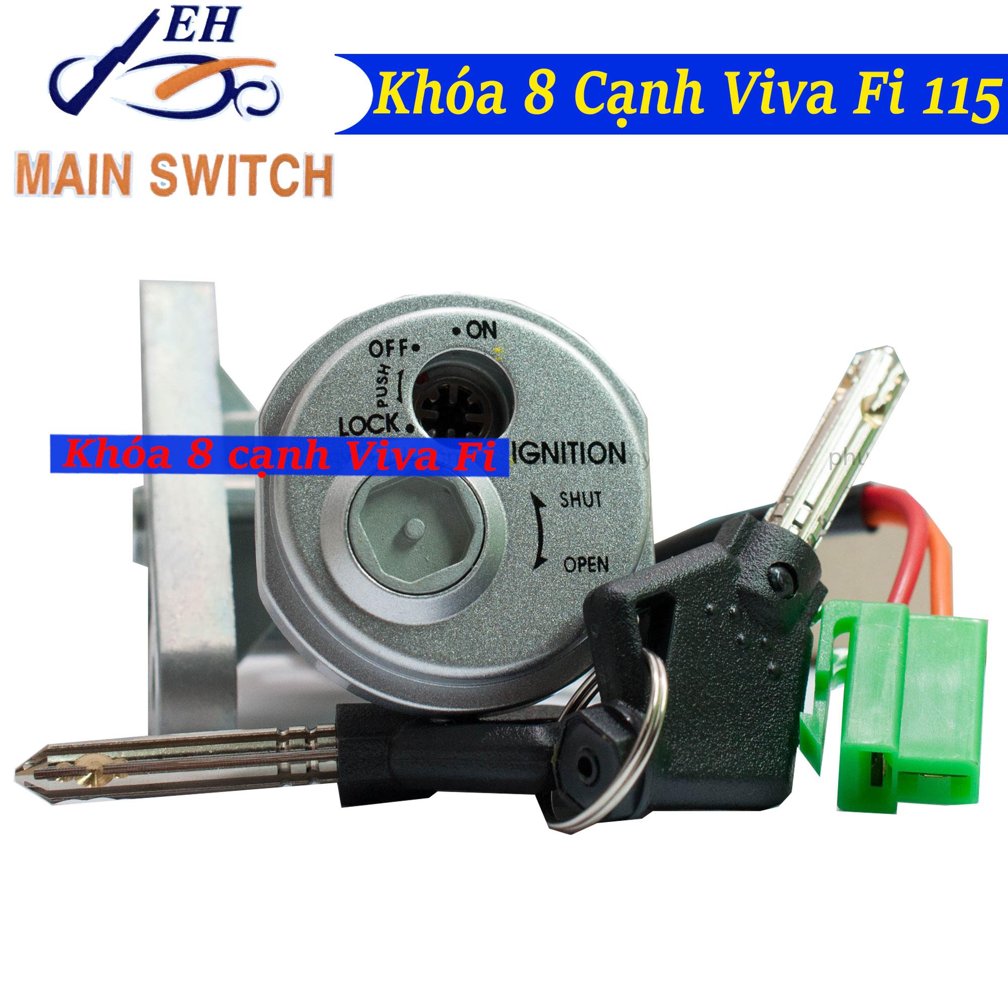 Ổ khóa chống trộm 8 cạnh xe viva fi 115cc