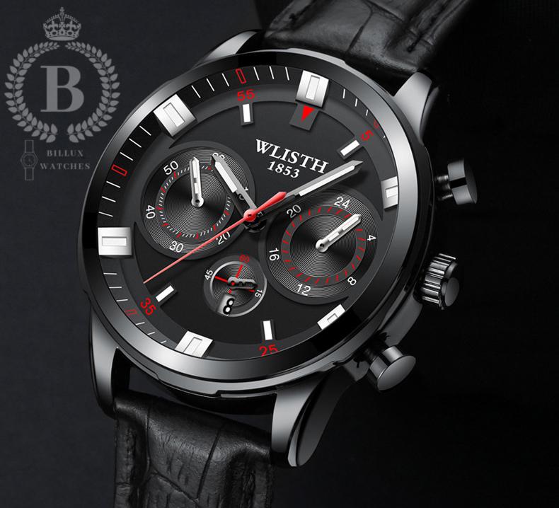 Đồng hồ nam wlisth 1853 dây da - 42mm