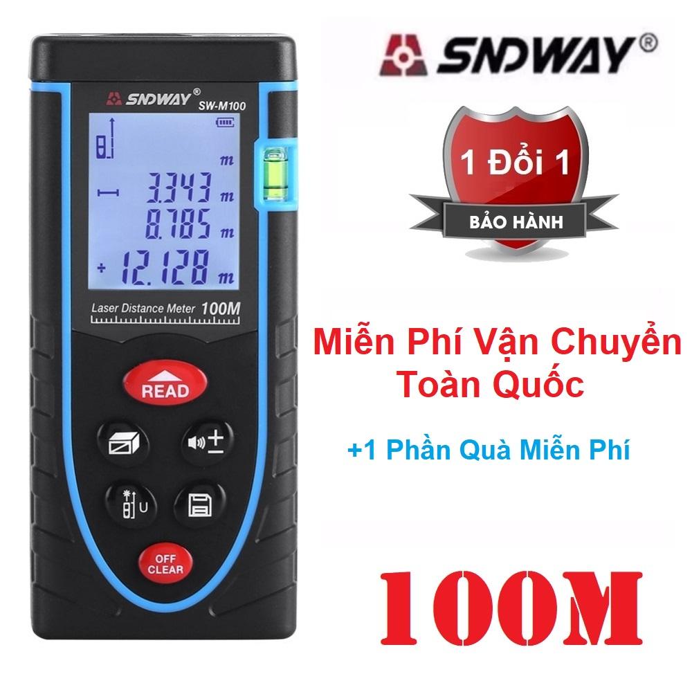 Thước đo khoảng cách bằng tia laser sndway sw-m100 cự ly 100m gx-868a