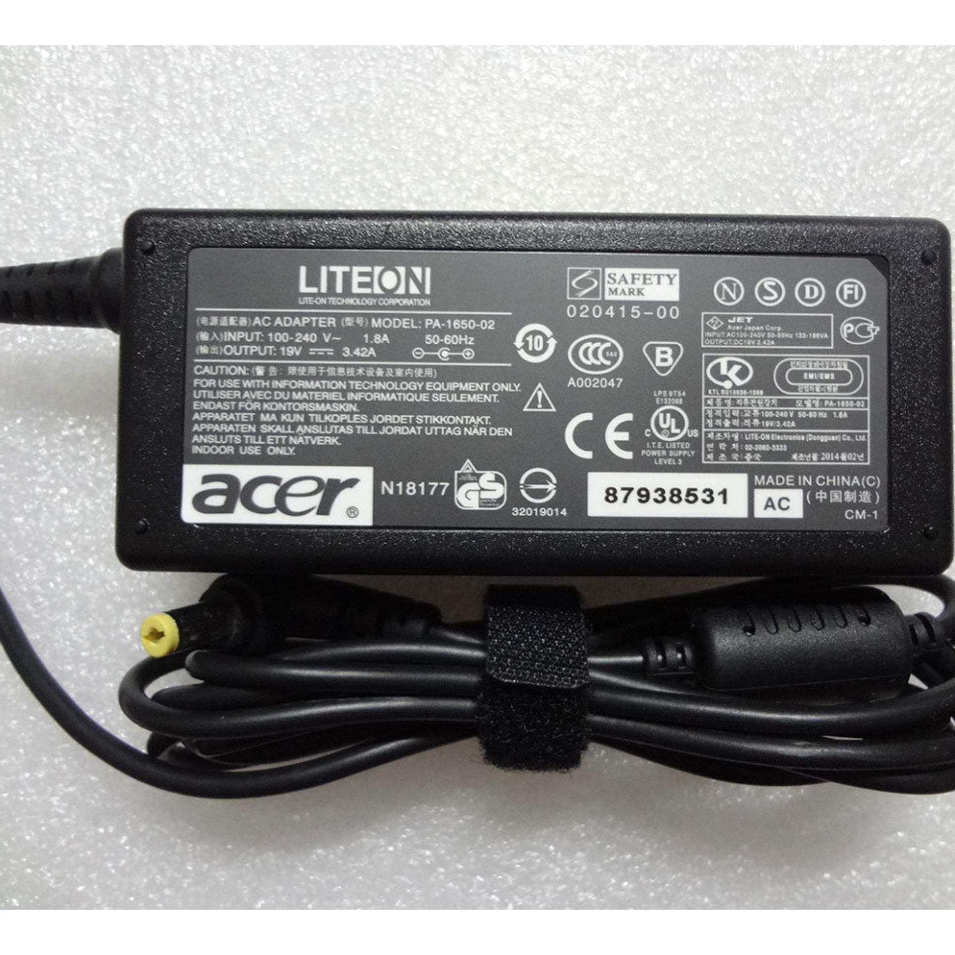 Sạc laptop acer 19v-3.42a đầu thường