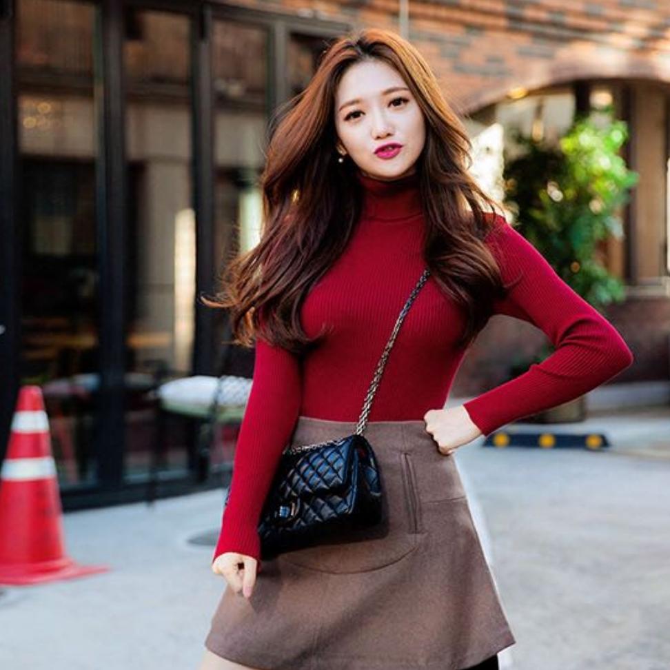 Áo len cổ lọ cao câp