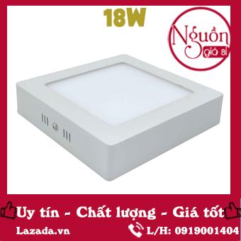 Đèn led ốp trần nổi 18w vuông