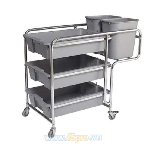 Xe dọn bát đĩa thức ăn C18