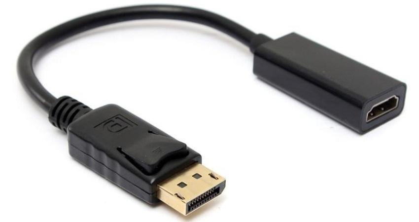 Cáp chuyển đổi displayport đực sang hdmi cái, dài 20cm + tặng 01 đầu chuyển usb-c otg