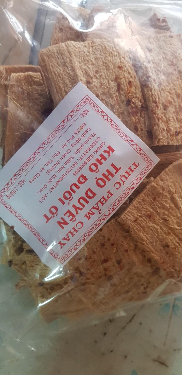 Khô cá đuối ớt ăn chay 500gram