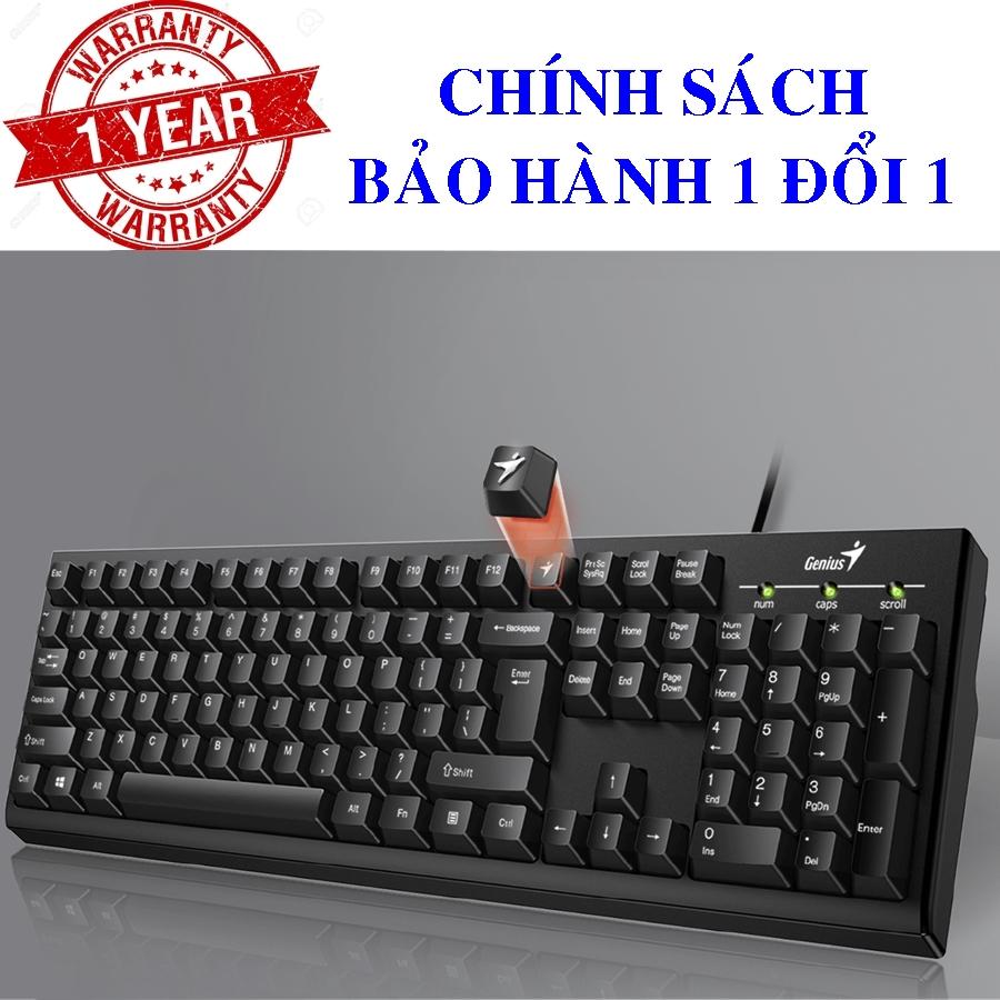 Bàn phím máy tính có dây genius kb-100/101 - chống nước - tem fpt phân phối
