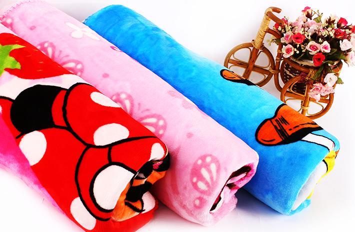 [HCM]Chăn mền trẻ em vải  nhung mềm mịn - hàng VN loại tốt (115x100cm)