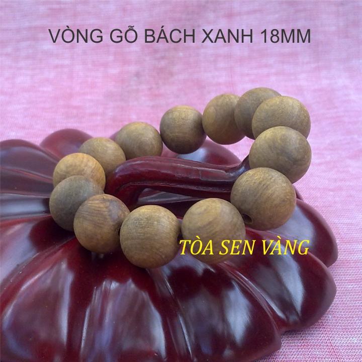 Vòng tay gỗ bách xanh 18mm