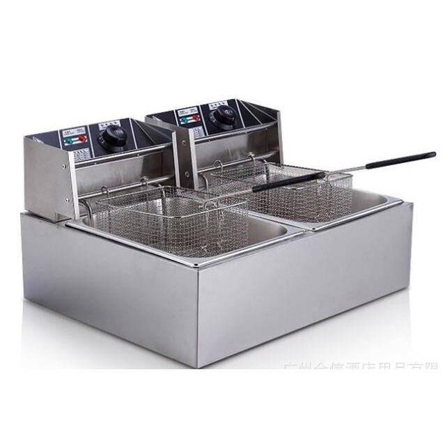 Bếp chiên nhúng điện đôi công nghiệp Cao cấp