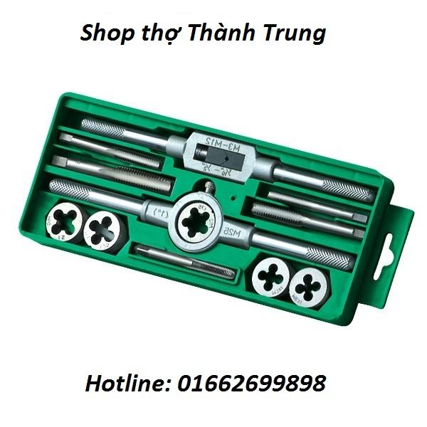 Bộ taro tạo ren trong + ren ngoài 12 chi tiết