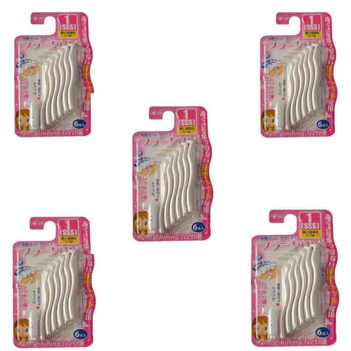 Bàn chải kẽ răng cao cấp nhật dạng chữ l 5 gói gói 6 chiếc - dr.polir
