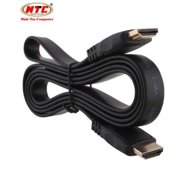 Cáp HDMI loại dẹp dài 1.5m VS - Full HD 1080p (đen) - Nhất Tín Computer