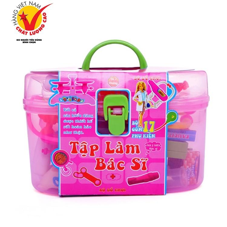 Bộ sản phẩm Vali Bác Sĩ 17 món cho bé hóa thân thành Bác Sĩ