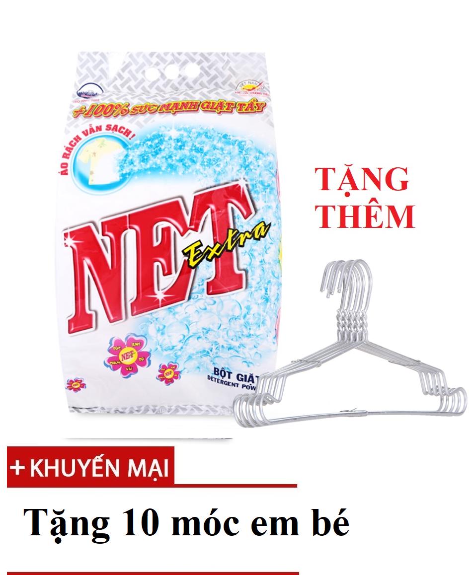 [CÓ QUÀ TẶNG] Bột giặt Net Extra 6kg TẶNG 10 Móc áo em bé Bách Hóa Giá Sỉ Tiến Dũng