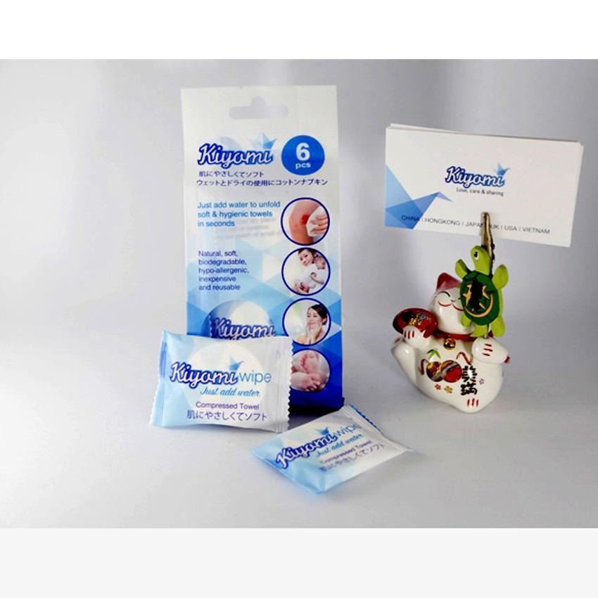 [HCM]Combo 3 Túi Khăn Mặt Nén đa năng Kiyomi Nhật Bản 28x40cm