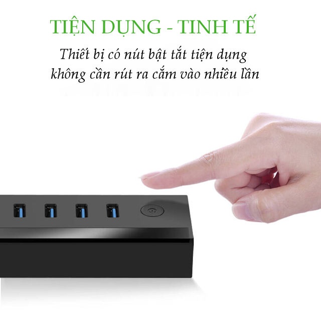 Bộ chia Hub USB 3.0 7 cổng UGREEN US219 Bộ chia Hub USB 3.0 7 cổng UGREEN US219