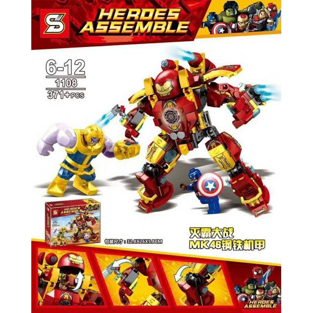 Lắp ráp super hero sy1108 - người sắt chiến đấu