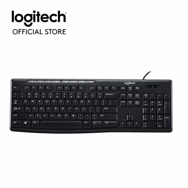 Bàn Phím Có Dây Logitech K200 (Đen) By Concacon