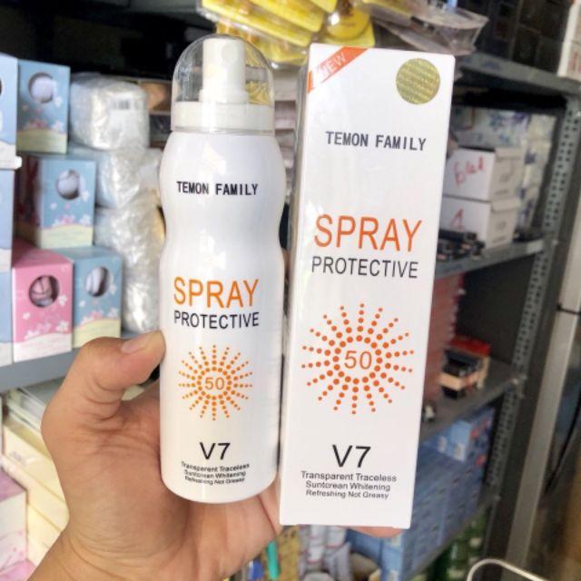 Kem Chống Nắng dạng xịt SPRAY PROTECTIVE V7 nhập khẩu
