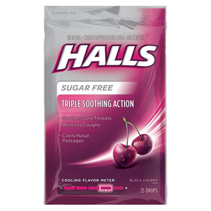 Kẹo Halls Black Cherry 25 viên