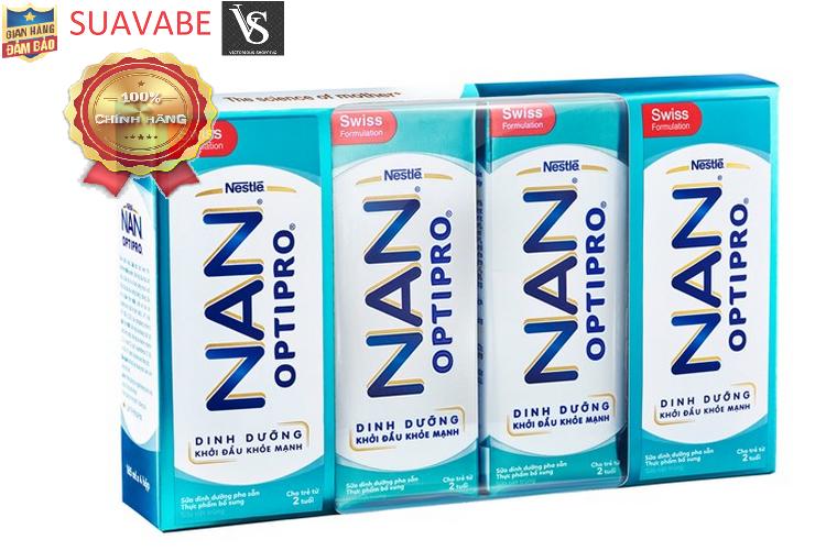 Sữa bột pha sẵn nestle nan optipro 180ml cho trẻ từ 2 tuổi