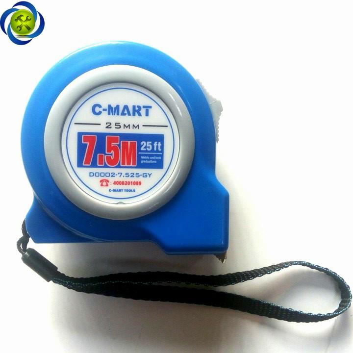 Thước cuộn c-mart 7.5m d0002-7.525-gy