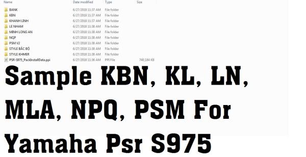 USB 1 Bộ Sample ghép Khánh Linh, Lê Nhâm,KBN, Minh Long An, NPQ, PSM ORGAN Yamaha Psr S975 + Tặng kèm 1 bộ full dữ liệu đi show.