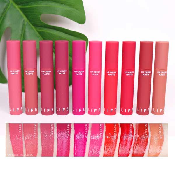 Son kem siêu lì it's skin life color lip crush matte màu 07