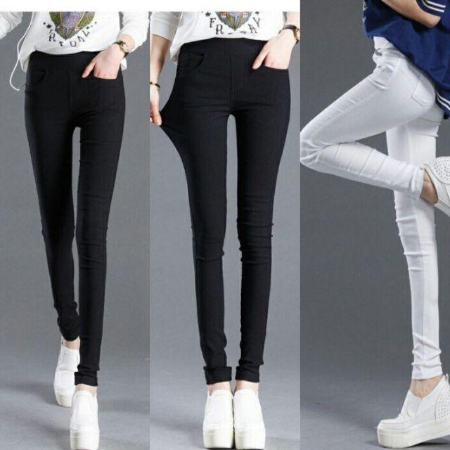 [HCM]Quần Kaki Nữ trơn Co Giãn Cực Tốt chất đẹp (có size Lớn )