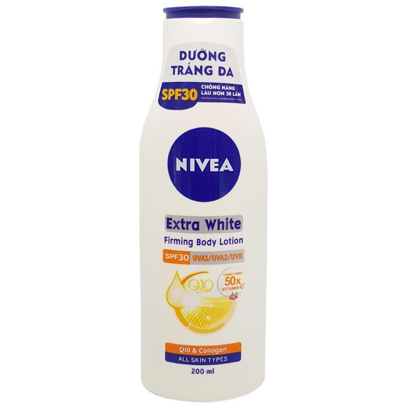 Sữa dưỡng thể Nivea săn da, trắng sáng 200ml nhập khẩu