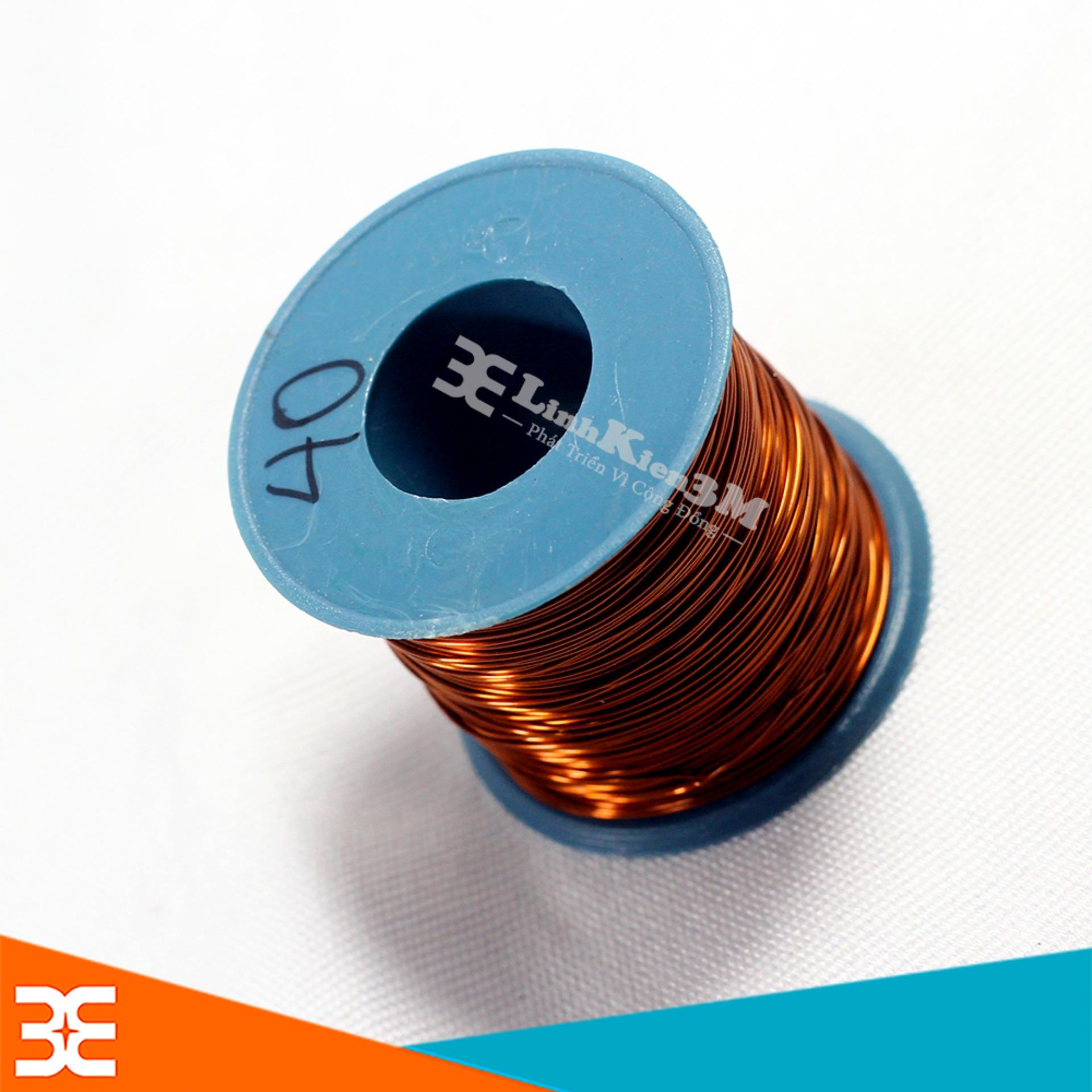 Dây Đồng Bọc Cách Điện 0.4mm - Cuộn 100g