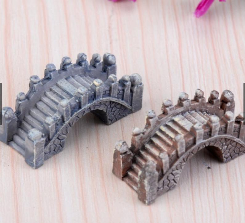 [HCM]Phụ kiện tiểu cảnh cầu đá trang trí terrarium cây cảnh mini