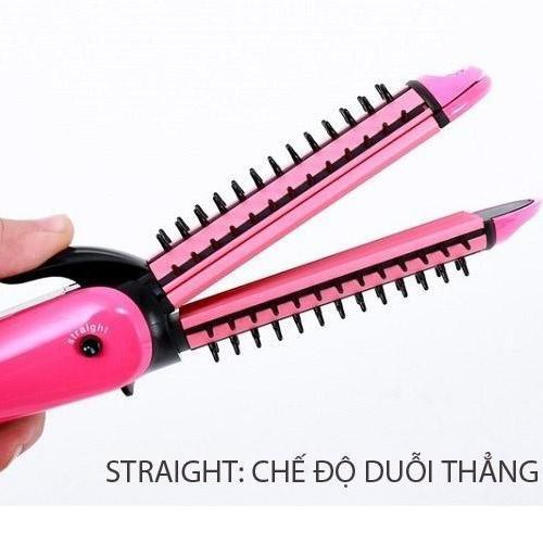 Máy duỗi tóc 3 in 1 Nova - máy uốn duỗi tóc mi - máy uốn duỗi bấm tóc - Máy duỗi tóc mini  - Uốn Tóc Làm Xoăn Tóc