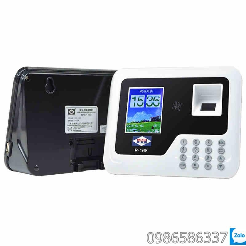 Máy Chấm Công Quét Vân Tay Elitek P-168 không cần phần mềm