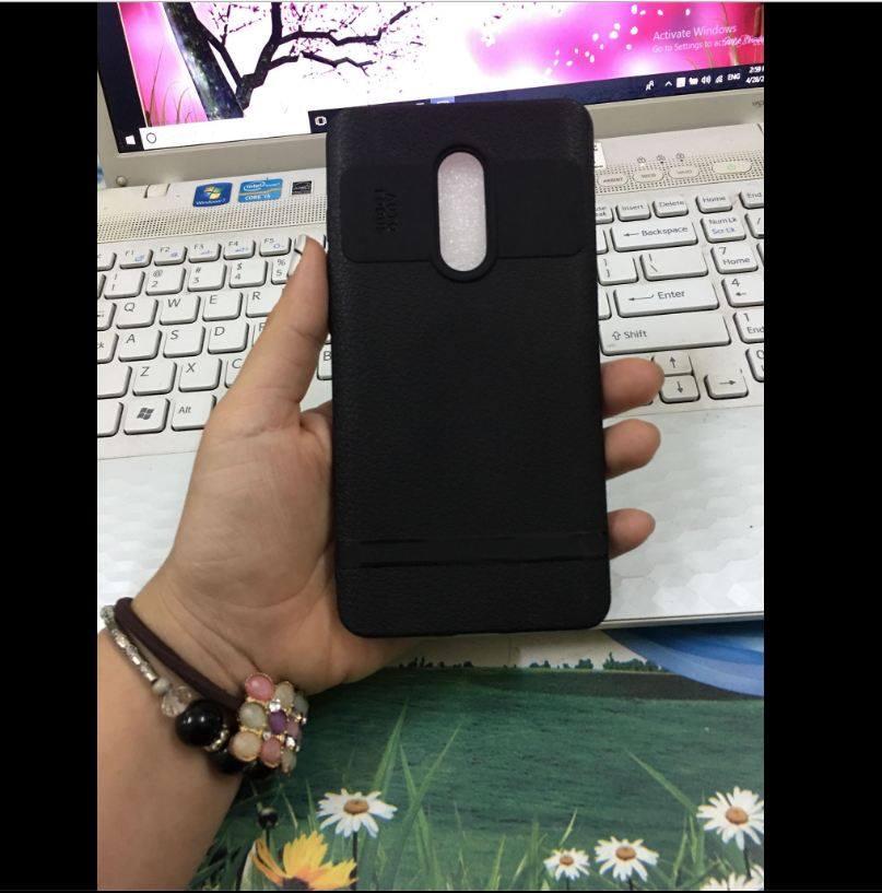 Ốp lưng dẻo giả da hiệu Auto Focus cho Xiaomi Redmi Note 4X