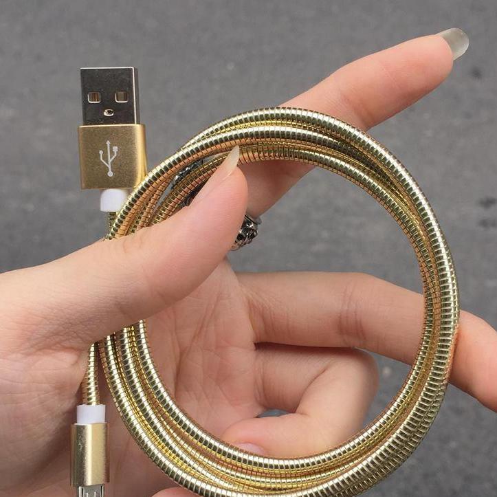 Cáp sạc lò xo chống đứt cho iphone 5/6/7/8