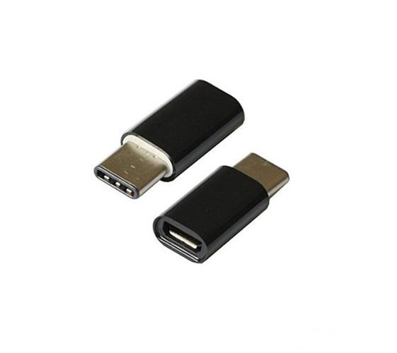 Đầu chuyển đổi Micro USB sang Type C dành cho Samsung/Oppo/Huawei/Xiaomi/HTC (màu đen)