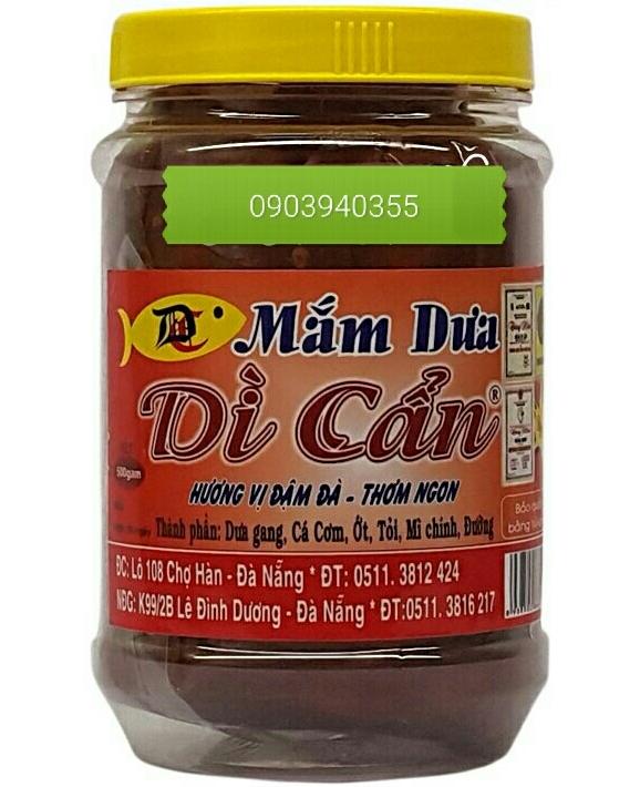 Mắm dưa Dì Cẩn Đà Nẵng hủ 800mg