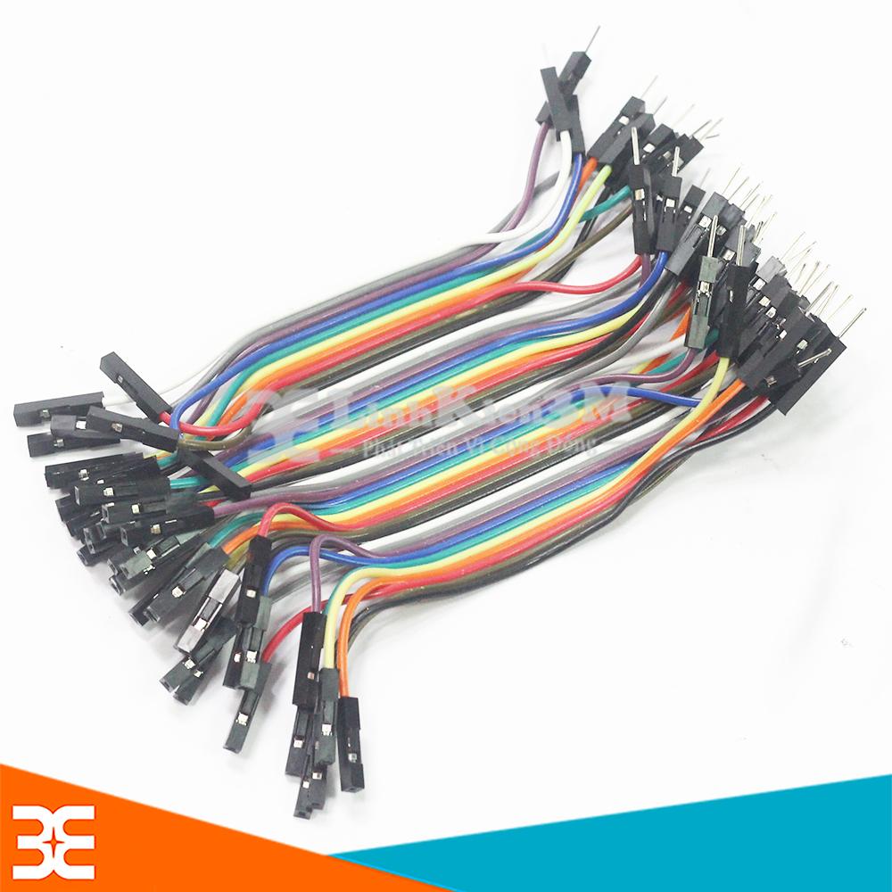 Dây Nối 40P 7 Màu Dài 10Cm ( 2 Đầu Đực Đực ) Nguyên tệp 40 Sợi