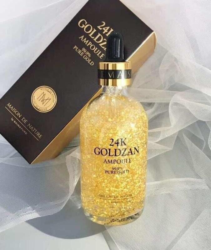 SERUM Dưỡng Trắng da Tinh Chất Vàng 24k GOLDZAN Ampoule 99.9% Pure Gold 100ML
