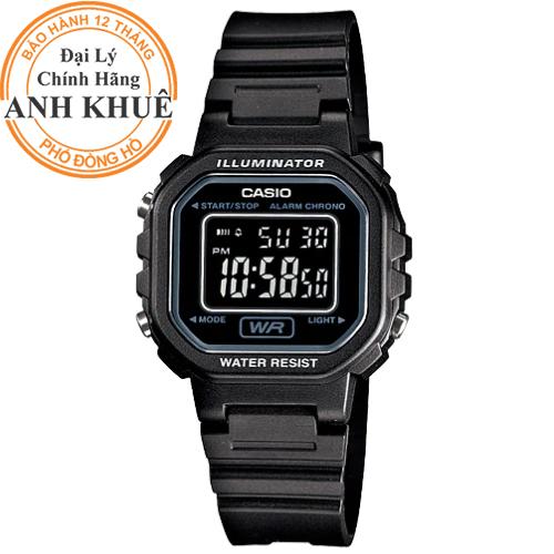 Đồng hồ nữ dây nhựa casio anh khuê la-20wh-1bdf